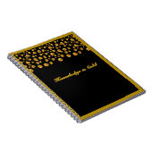 Gold Dot Confetti Notitieboek (Rechterzijde)