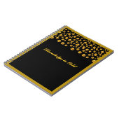 Gold Dot Confetti Notitieboek (Linkerzijde)
