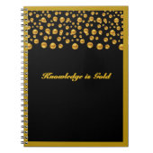 Gold Dot Confetti Notitieboek (Voorkant)