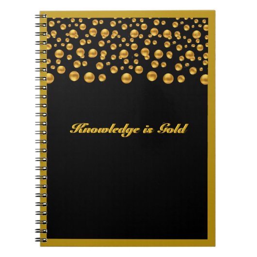 Gold Dot Confetti Notitieboek (Voorkant)