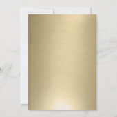 Gold Double Happiness Elegant Chinese Wedding Kaart (Achterkant)