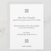 Gold Double Happiness Lanterns Chinese Invites Kaart (Voorkant / Achterkant)