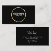 Gold Double Ring Visitekaartje (Voorkant / Achterkant)