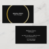 Gold Double Ring Visitekaartje (Voorkant / Achterkant)