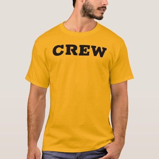 Gold Double-Sided Print Crew-personeel Mannen mode T-shirt (Voorkant)