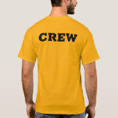 Gold Double-Sided Print Crew-personeel Mannen mode T-shirt (Achterkant)