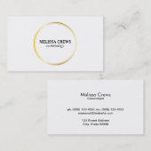 Gold Double Visitekaartje (Voorkant / Achterkant)