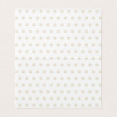 Gold Dove Menorah Hannukah Place Seating Card Visitekaartje (Binnenkant ongevouwen)