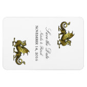 Gold Dragon bewaart de Magnet Datum Magneet (Horizontaal)