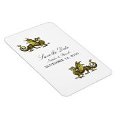 Gold Dragon bewaart de Magnet Datum Magneet (Rechterzijde)