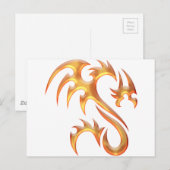 Gold Dragon Briefkaart (Voorkant / Achterkant)