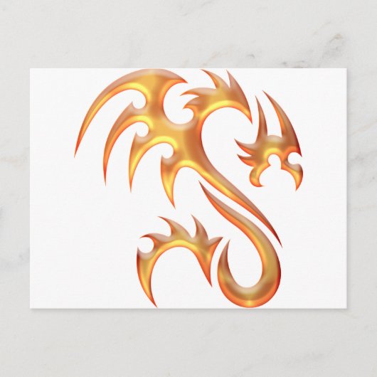 Gold Dragon Briefkaart (Voorkant)