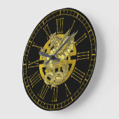 Gold Dragon Chinese Symbol Prosperity Grote Klok (Hoek)