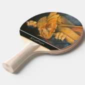 Gold Dragon gepersonaliseerd Tafeltennisbatje (Voorkant Gekanteld)