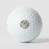 Gold Dragon Golf Balls Golfballen (Voorkant)