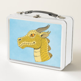 Gold Dragon Head in Profile