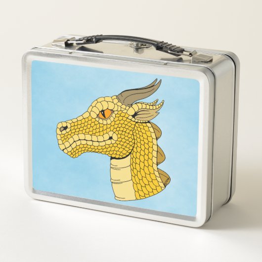 Gold Dragon Head in Profile (Achterkant)