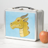 Gold Dragon Head in Profile (In situ)