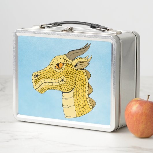 Gold Dragon Head in Profile (In situ)