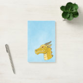 Gold Dragon Head in Profile Post-it® Notes (Kantoor)
