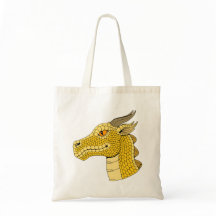 Gold Dragon Head in Profile