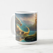 Gold Dragon Koffiemok (Voorkant links)