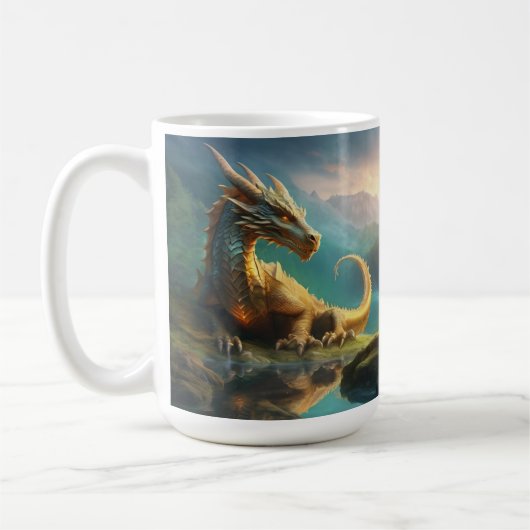 Gold Dragon Koffiemok (Links)