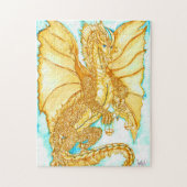 Gold Dragon Legpuzzel (Verticaal)