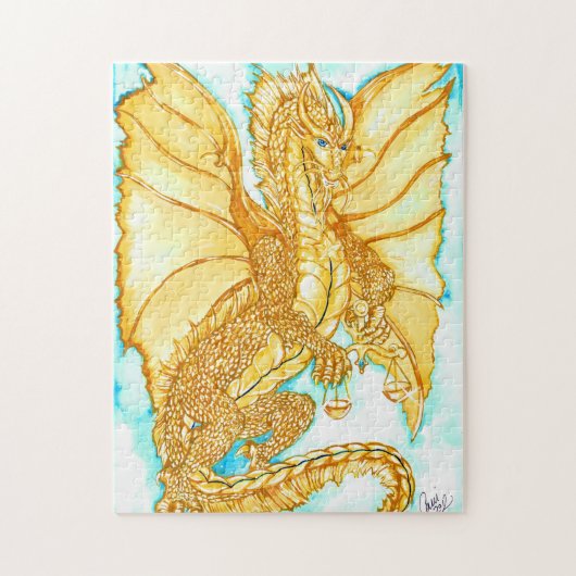 Gold Dragon Legpuzzel (Verticaal)