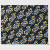 Gold Dragon met waterspiegel Cadeaupapier (Vlak)