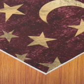 Gold Dragon on Burgundy with Stars Moon Monogram  Yogamat