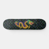 Gold Dragon op groene drakenschalen Persoonlijk Skateboard (Horizontaal)