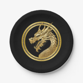 Gold Dragon Papieren Bordje