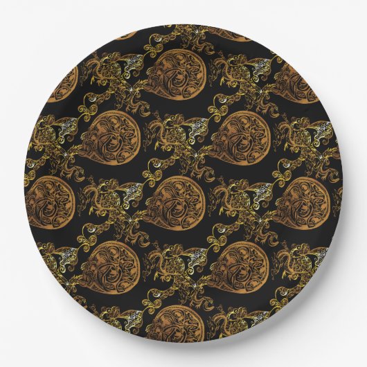 Gold Dragon Papieren Bordje (Voorkant)