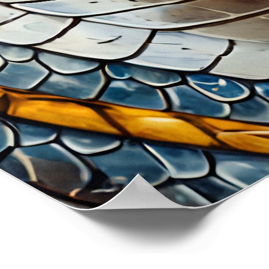 Gold Dragon-Poster Poster (Hoek)