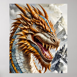 Gold Dragon-Poster Poster