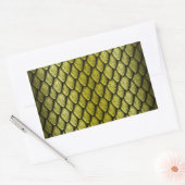 Gold Dragon Scales Rechthoekige Sticker (Envelop)
