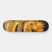 Gold Dragon Skateboard Deck (Horizontaal)