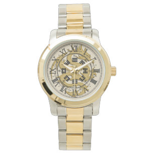 Gold Dragon Unisex Overmaatse Horloge