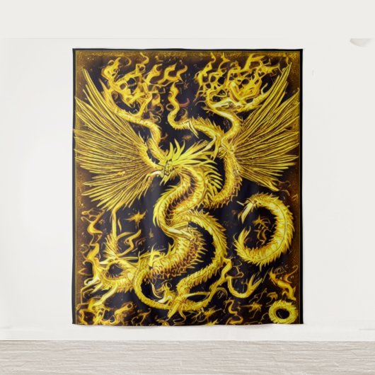 Gold Dragon Wandkleed (Voorkant)