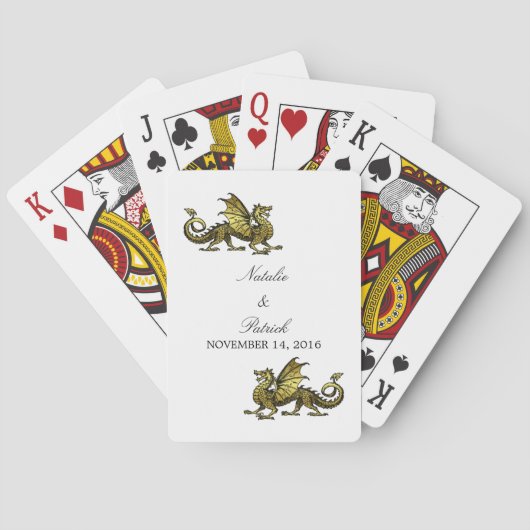Gold Dragon Weduwkaarten Pokerkaarten (Achterkant)