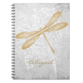Gold Dragonfly - Aangepast Notitieboek (Voorkant)