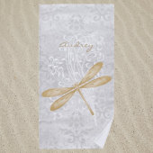 Gold Dragonfly - Aangepaste handdoek