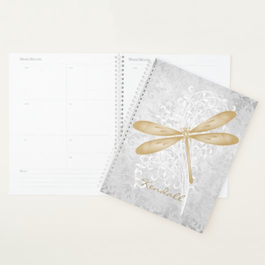 Gold Dragonfly - Aangepaste plank Planner (Display)