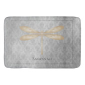 Gold Dragonfly Damask Badmat (Voorkant)