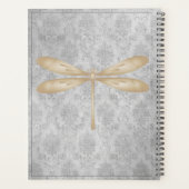 Gold Dragonfly Damask Planner (Achterkant)