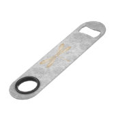 Gold Dragonfly Damask Speed Flessenopener (Achterkant Gekanteld)