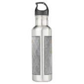 Gold Dragonfly Damask Waterfles (Achterkant)