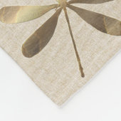 Gold Dragonfly Fleece Deken (Hoek)