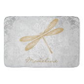 Gold Dragonfly - gepersonaliseerde badmat (Voorkant)
